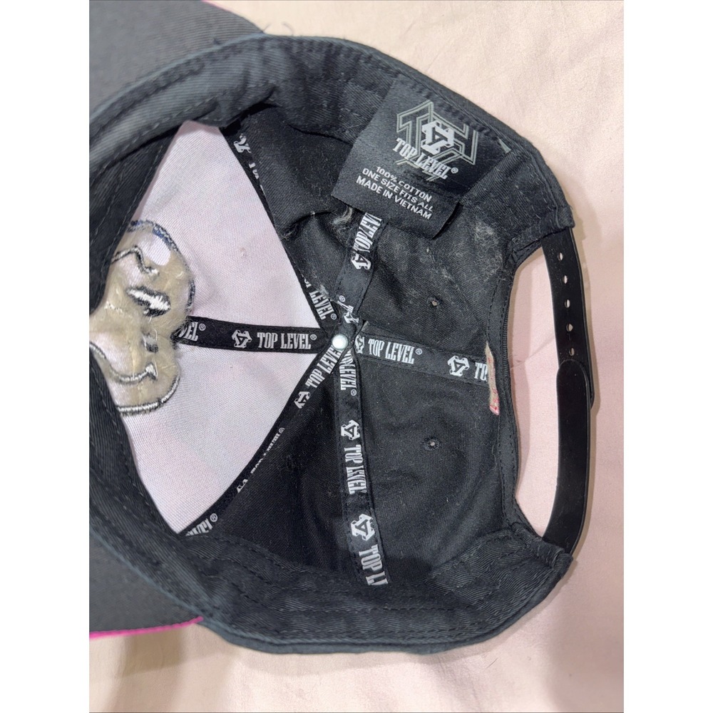 Top Level Hat Snapback PinkSmiley Face Trippy Drip Ooze Psychedelic Mushroom Men - Picture 6 of 8